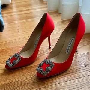 Manolo Blahnik Red Pumps